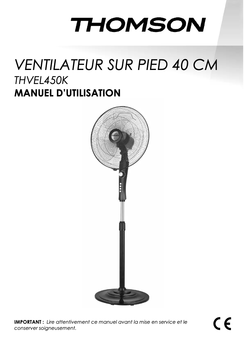 Page 1 of the manual User Manual Thomson THVEL450K