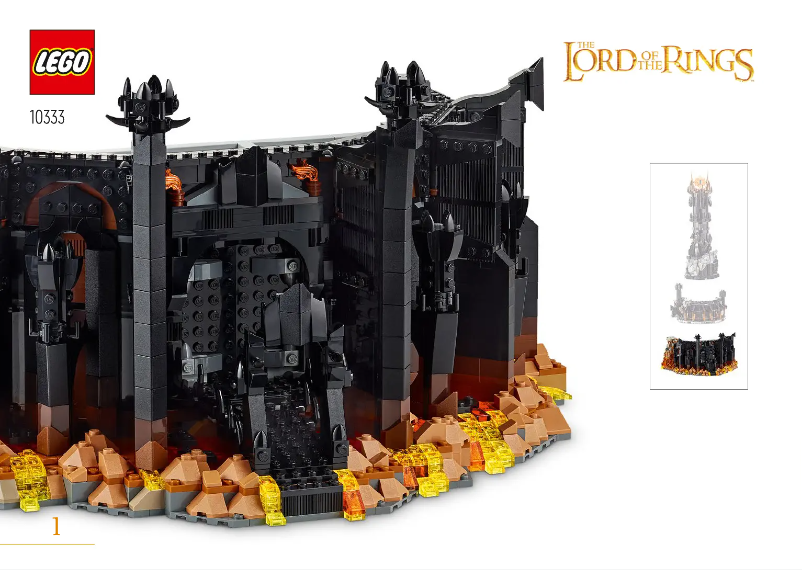 Page 1 of the manual User Manual Lego Icons 10333