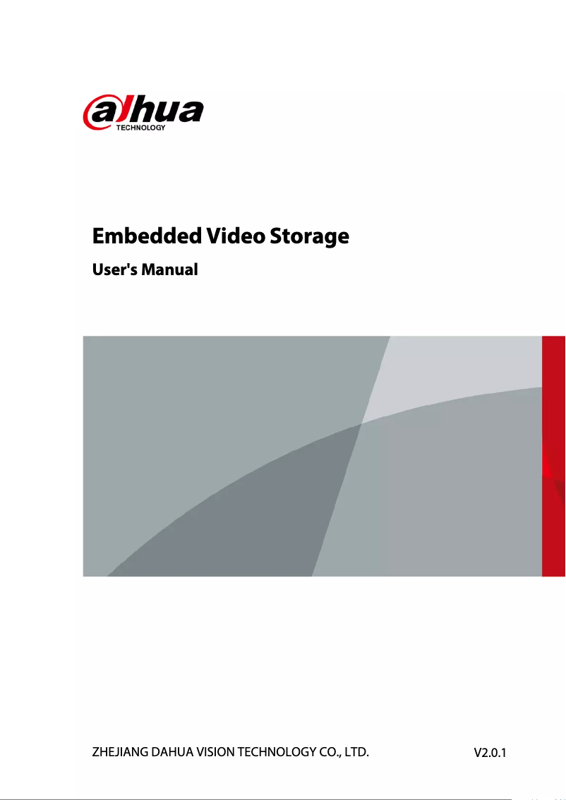 Page 1 of the manual User Manual Dahua Technology EVS7124D