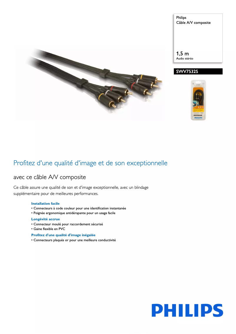 First page image of the manual for SWV7532S