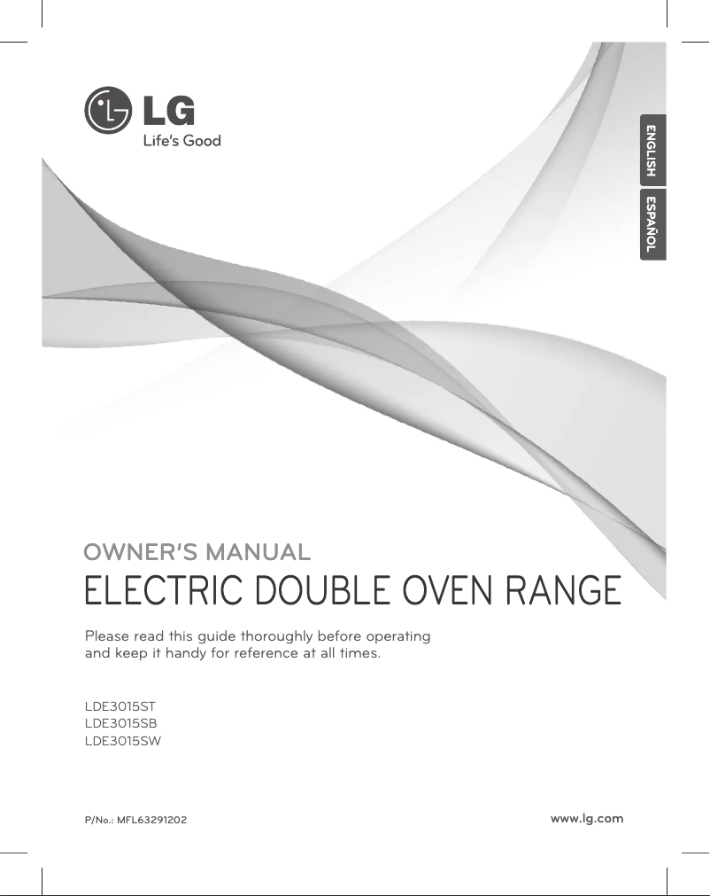 Page 1 of the manual User Manual LG LDE3015ST