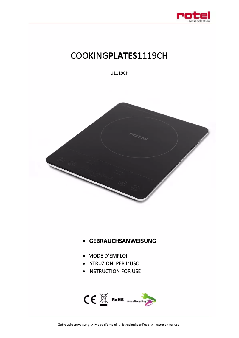 First page image of the manual for U1119CH