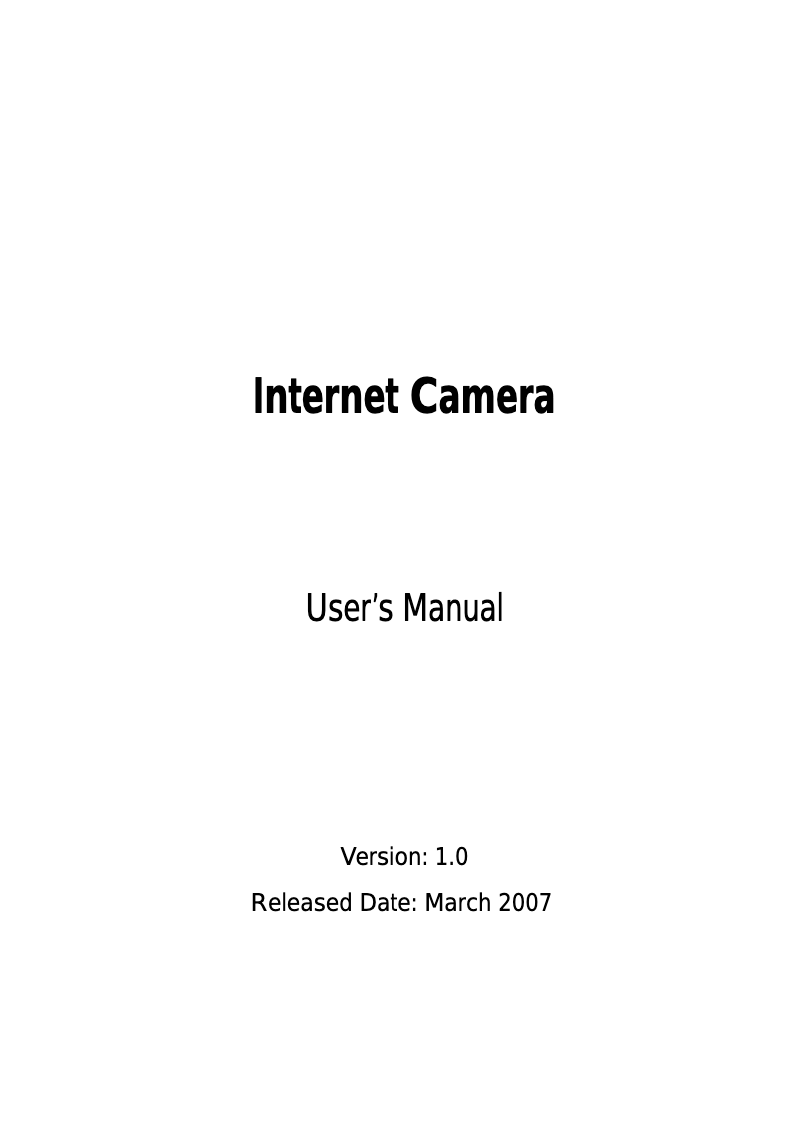 Page 1 of the manual User Manual Ansel 6010
