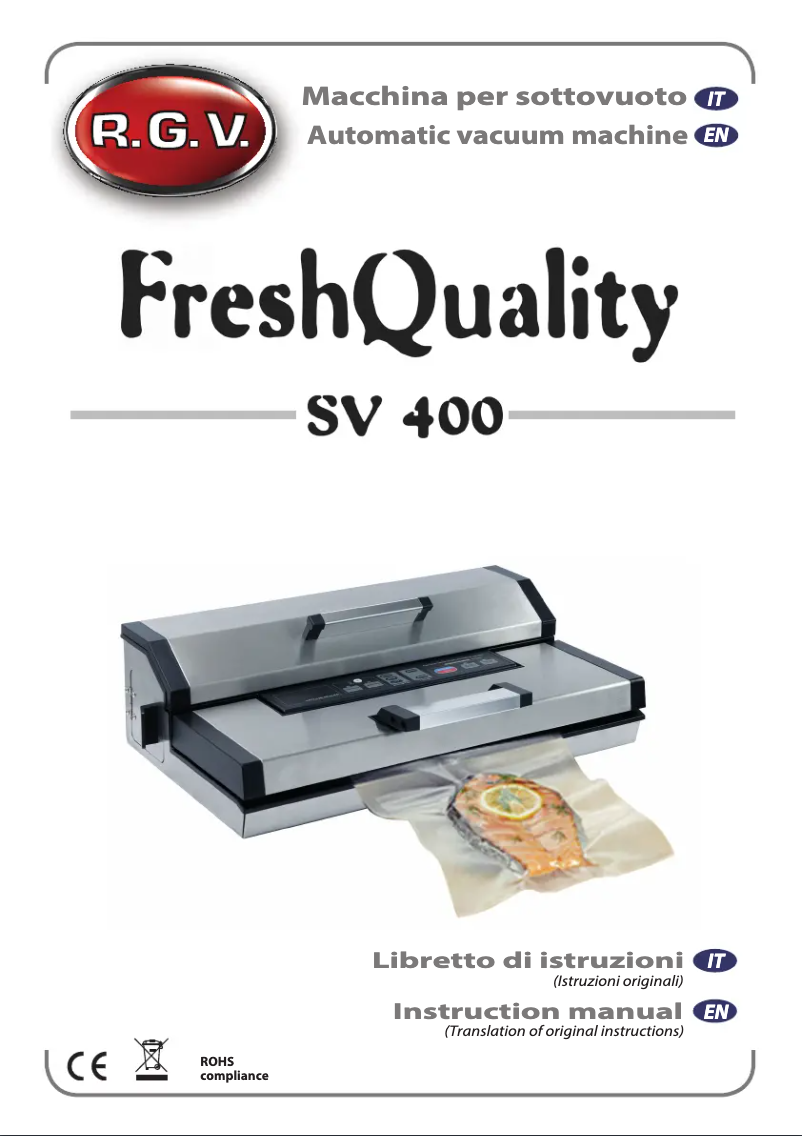 Image de la première page du manuel de l'appareil FreshQuality SV 400