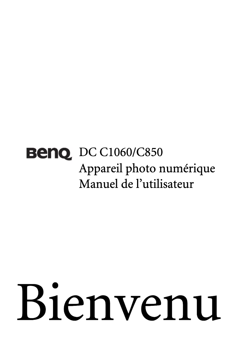 Image de la première page du manuel de l'appareil DC C850