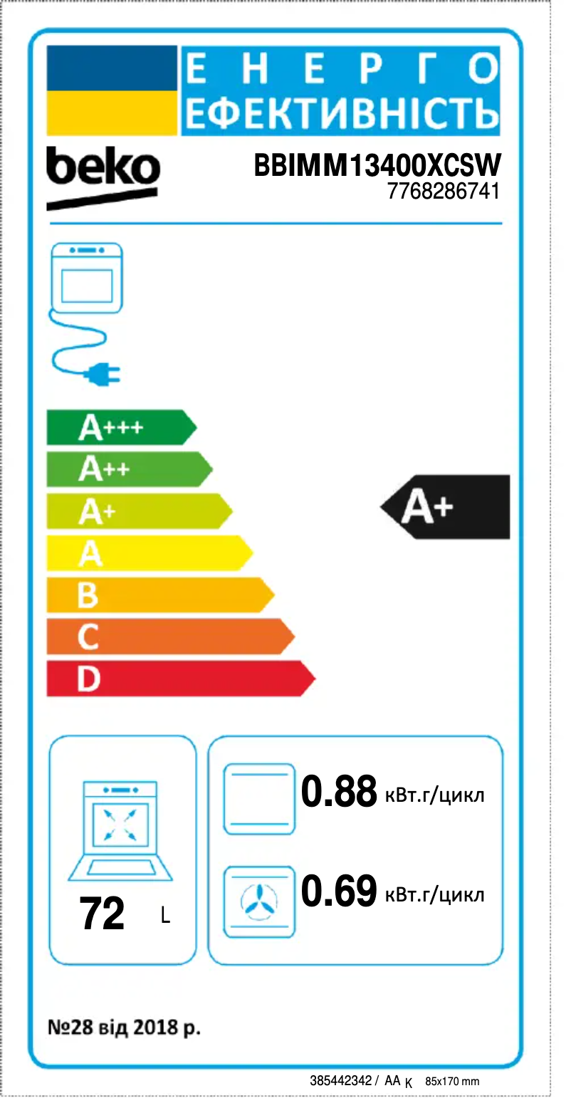 First page image of the manual for BBIMM13400XCSW