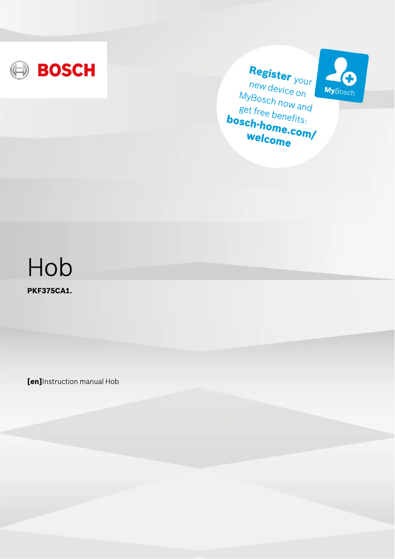 First page image of the manual for PKF375CA1M