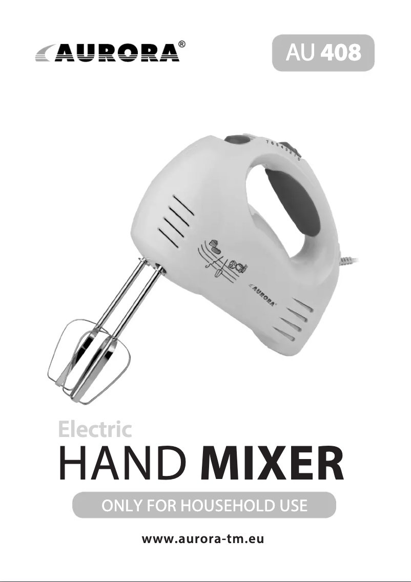 First page image of the manual for AU408