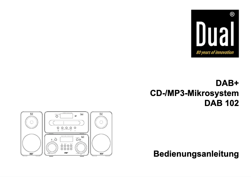 First page image of the manual for DAB 102