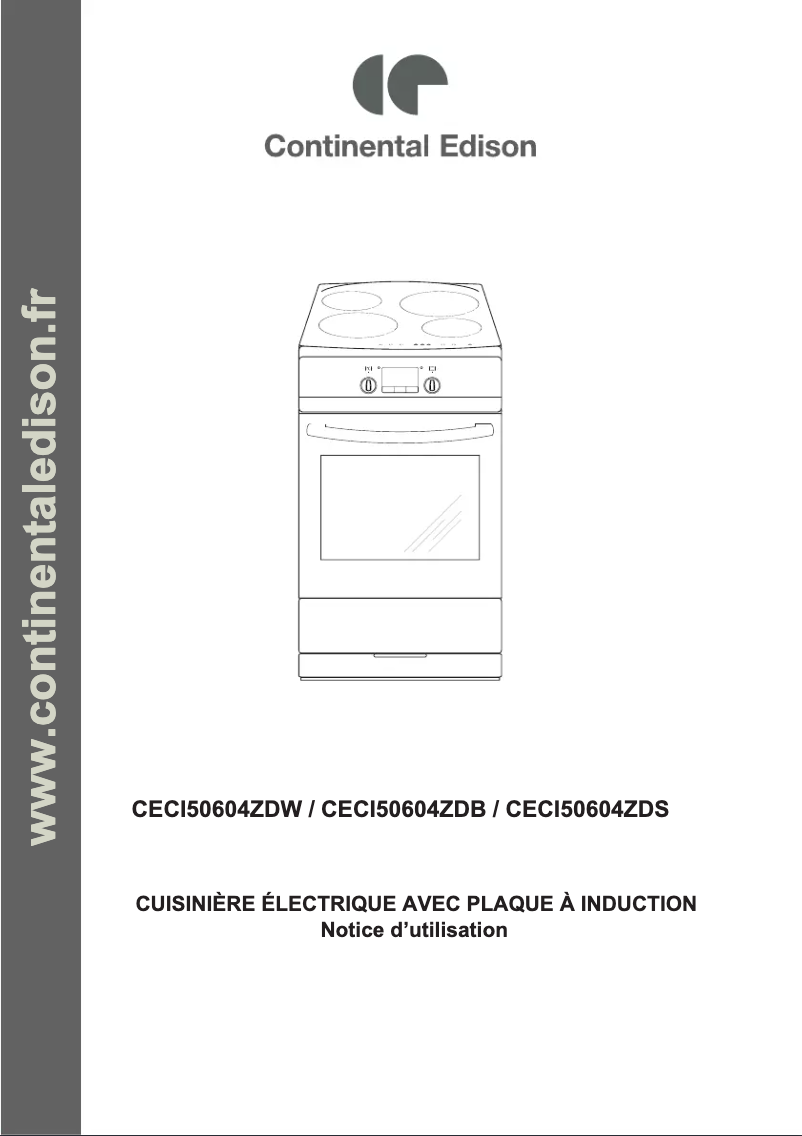 First page image of the manual for CECI50604ZDW