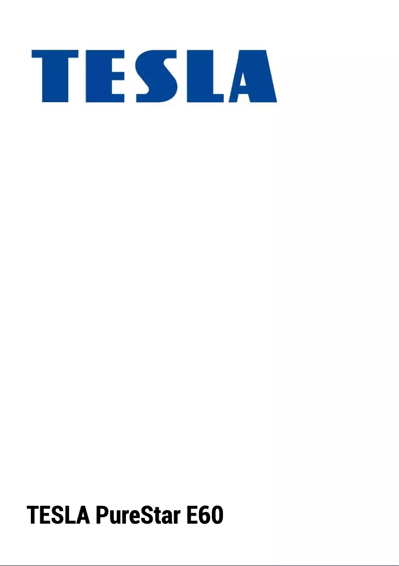 Image de la première page du manuel de l'appareil PureStar E60