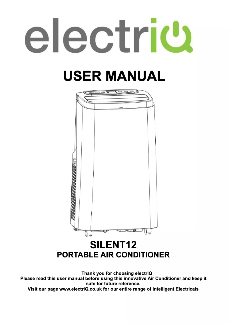 Page 1 of the manual User Manual ElectriQ Silent 12
