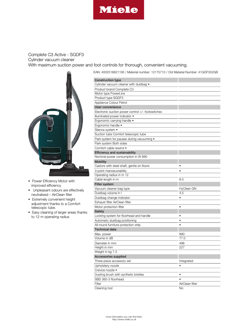 First page image of the manual for Complete C3 Active