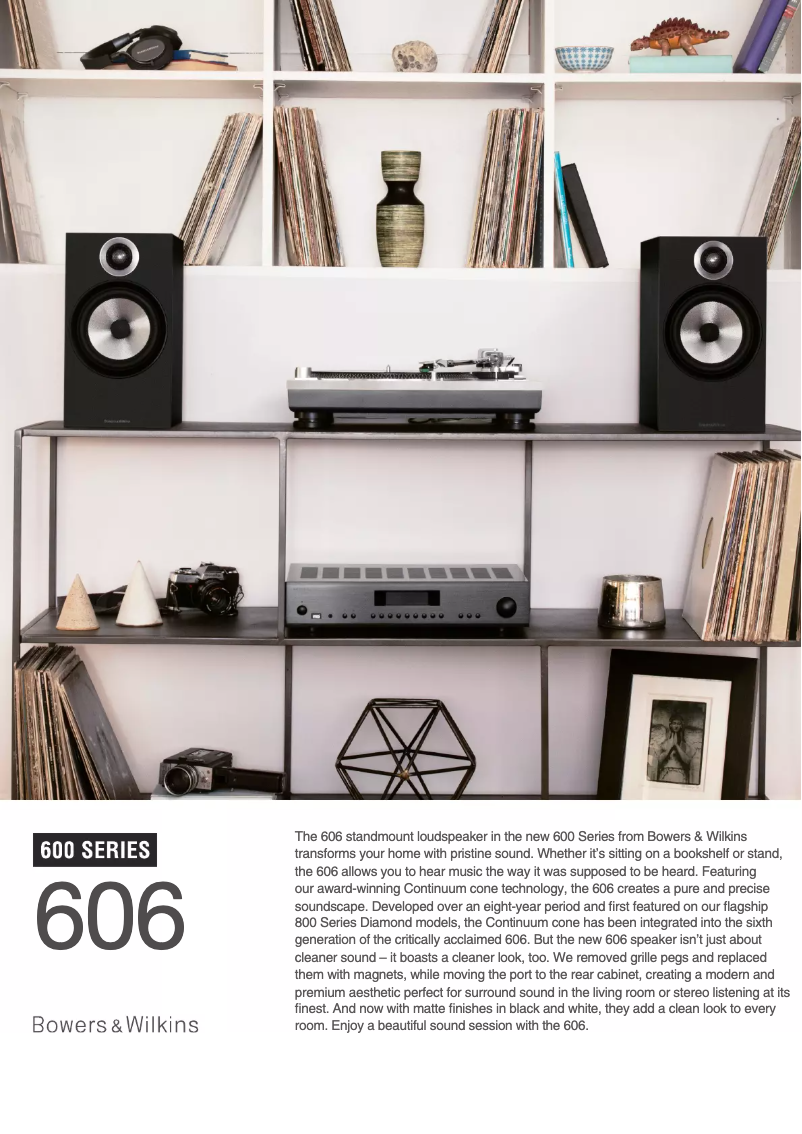 Page 1 of the manual Technical Sheet Bowers & Wilkins 607