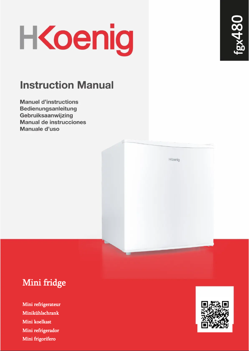 Page 1 of the manual User Manual H.Koenig FGX480