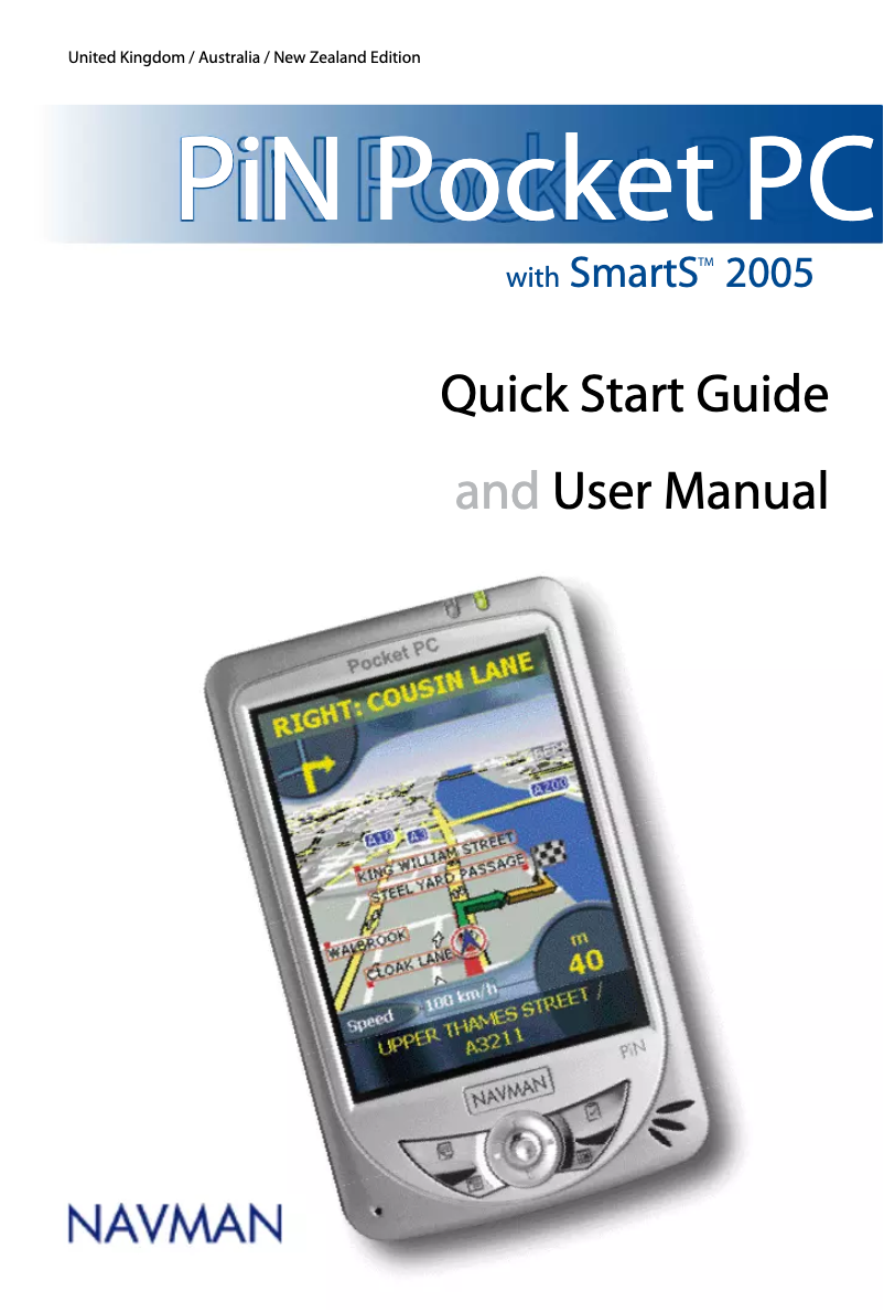 Page 1 of the manual User Manual Navman PiN 300