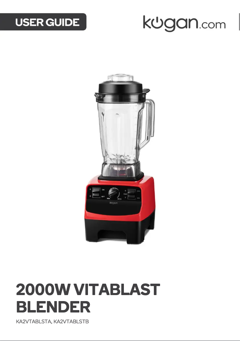 First page image of the manual for KA2VTABLSTB