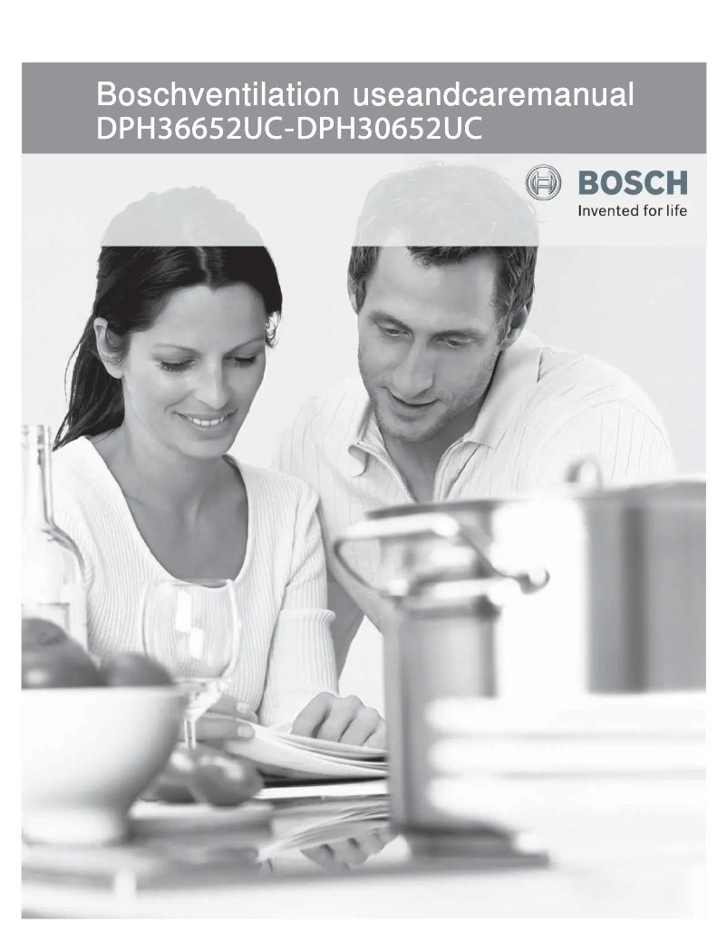 Page 1 of the manual Use and Maintenance Manual Bosch DPH36652UC