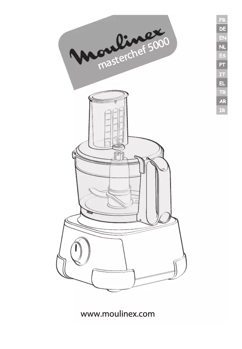 Page 1 of the manual User Manual Moulinex Masterchef 5000 FP513125