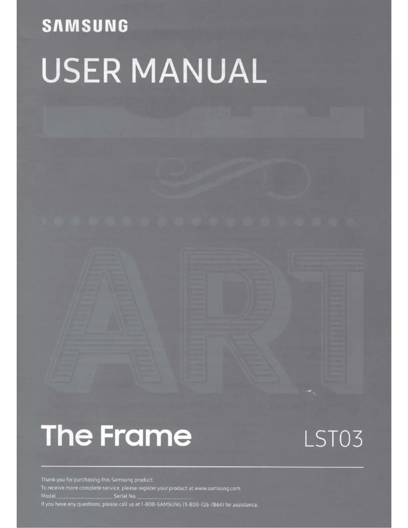 First page image of the manual for The Frame QN65LS03T