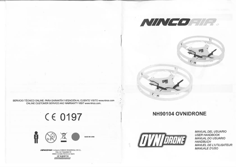 First page image of the manual for Nincoair Ovni