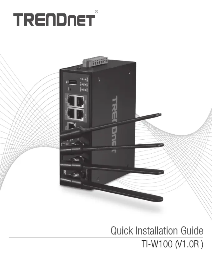 First page image of the manual for TI-W100