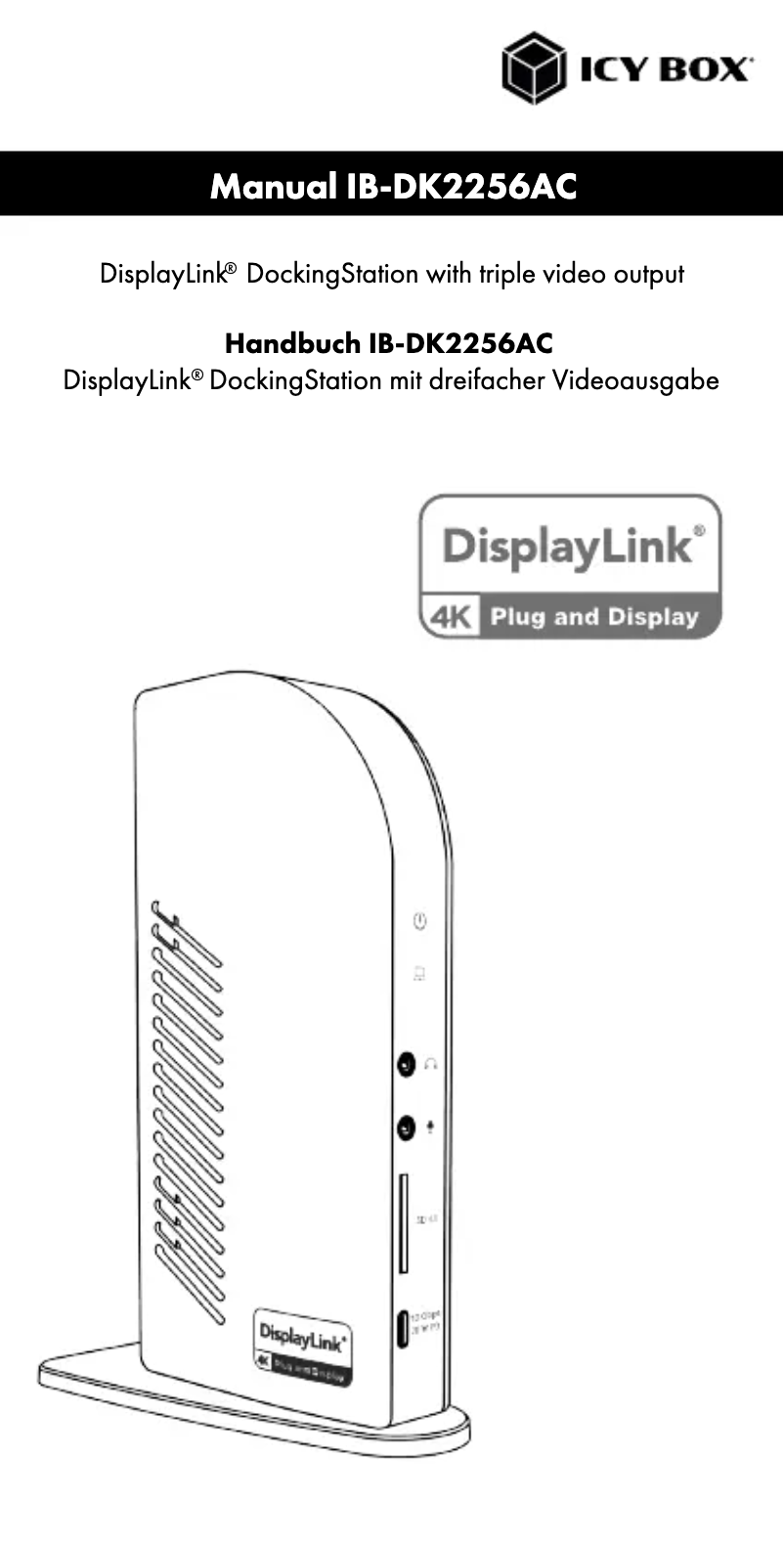 First page image of the manual for IB-DK2256AC