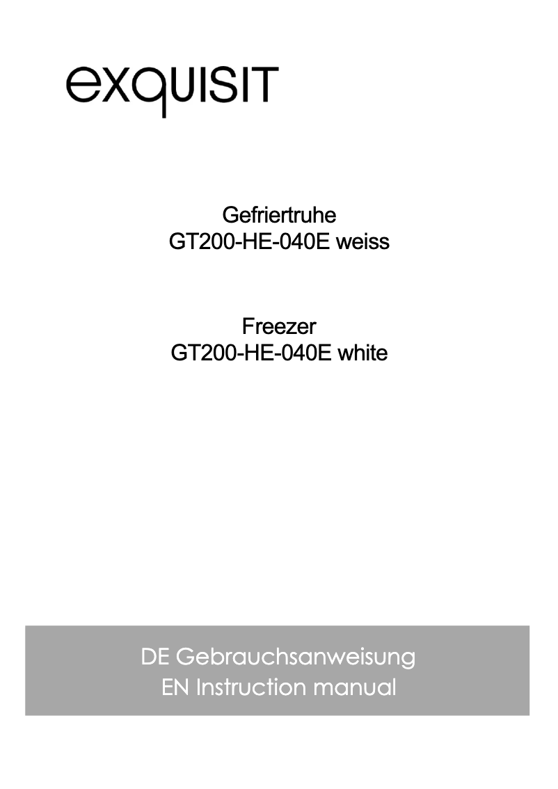 First page image of the manual for GT200-HE-040E
