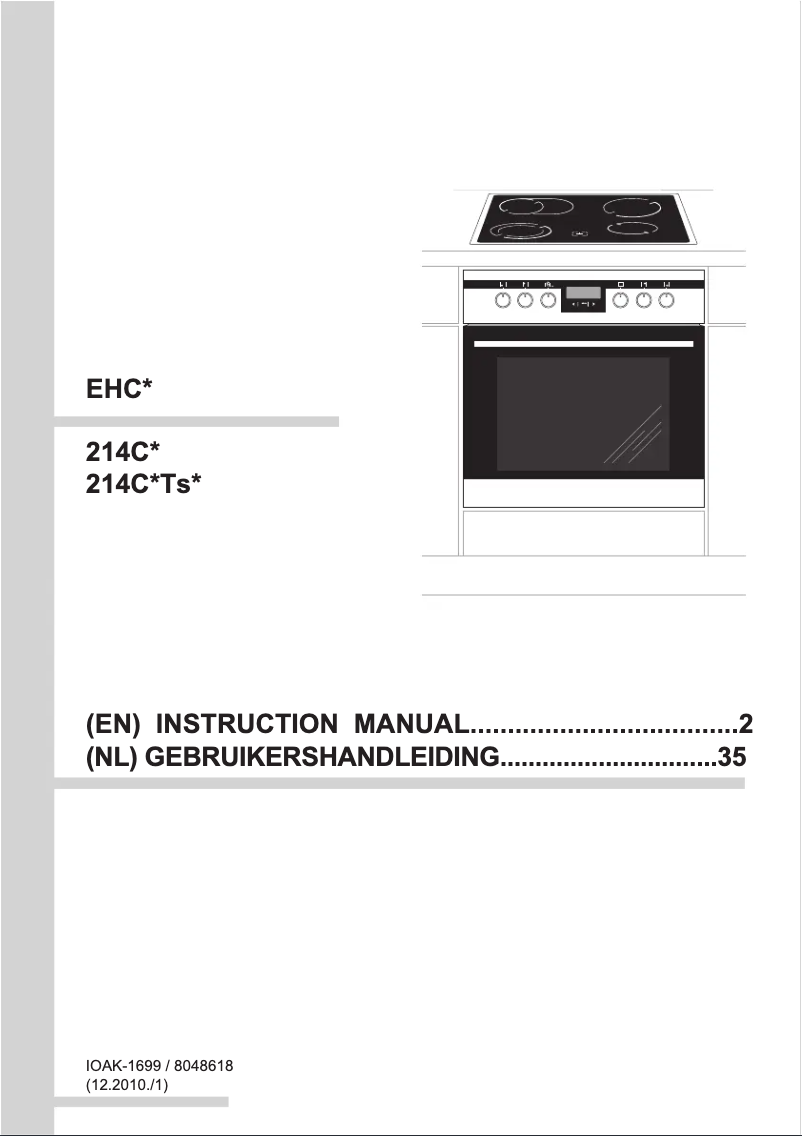 Page 1 of the manual User Manual Amica EHC 12425 E