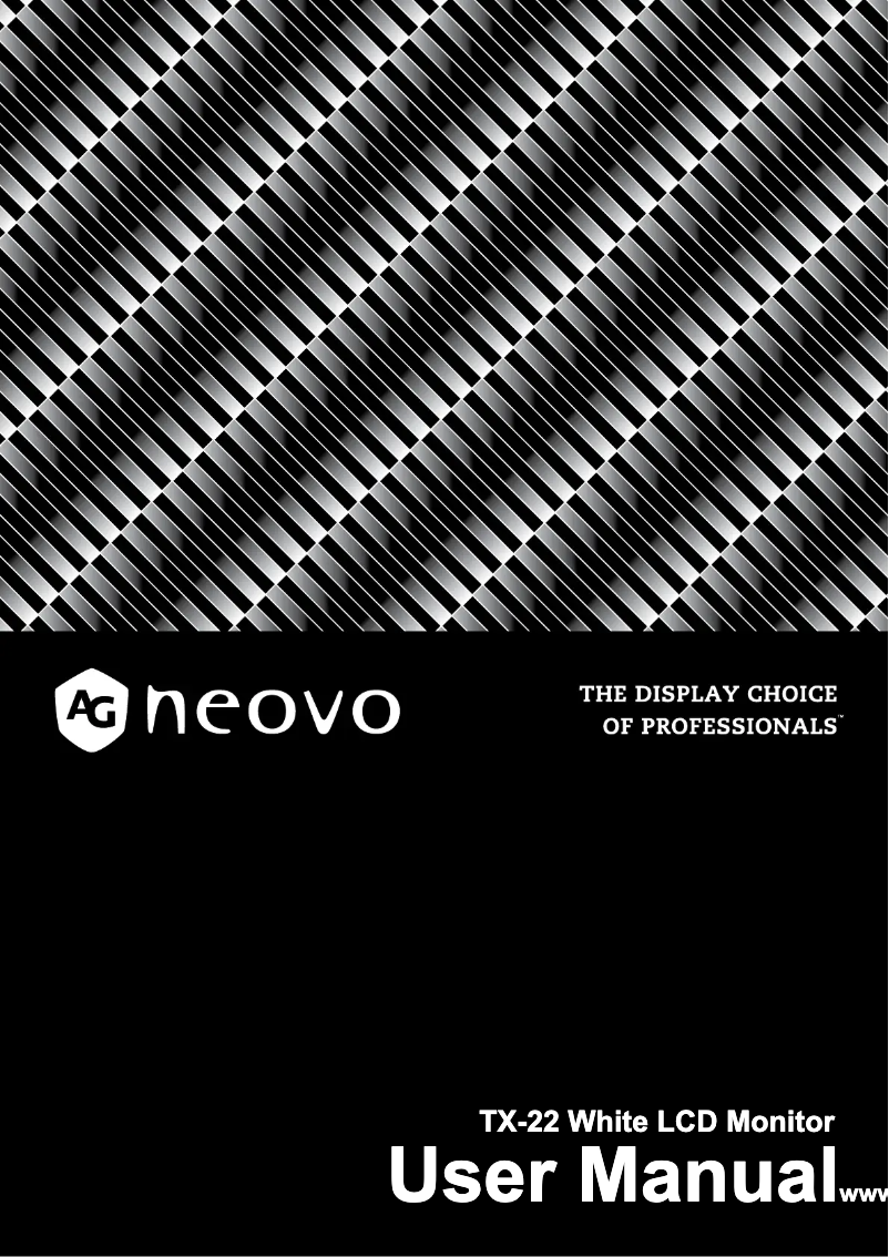 First page image of the manual for TX-22