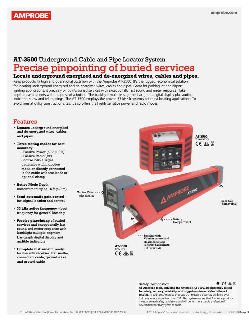 First page image of the manual for AT-3500