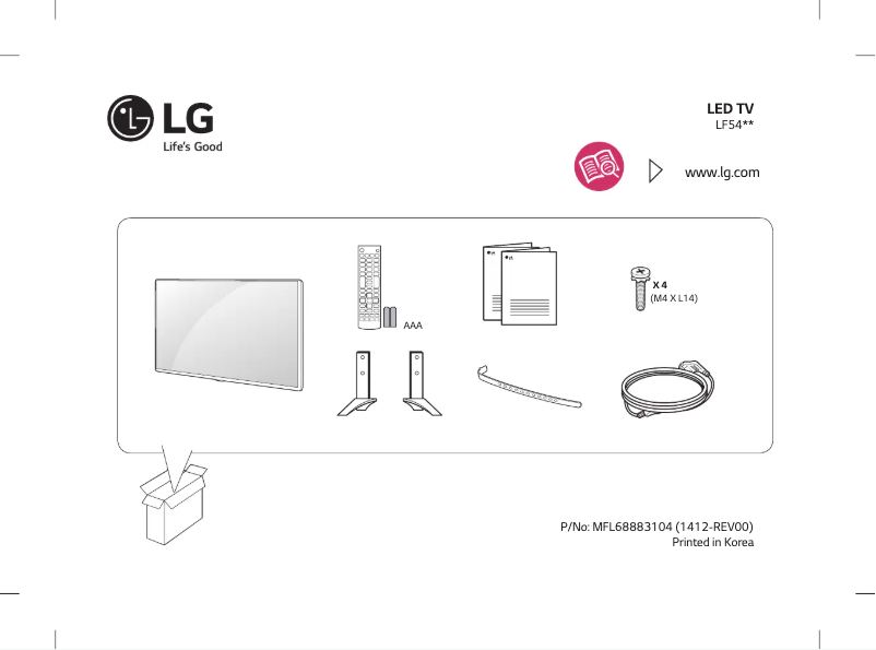 Page 1 of the manual User Manual LG 43LF540Y
