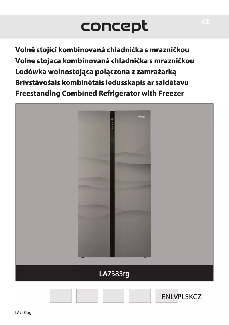 First page image of the manual for LA7383RG