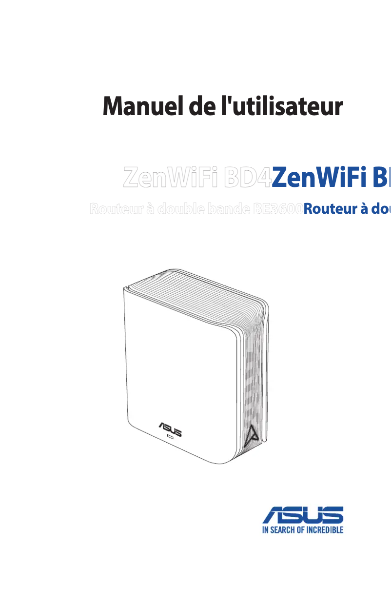 First page image of the manual for ZenWiFi BD4