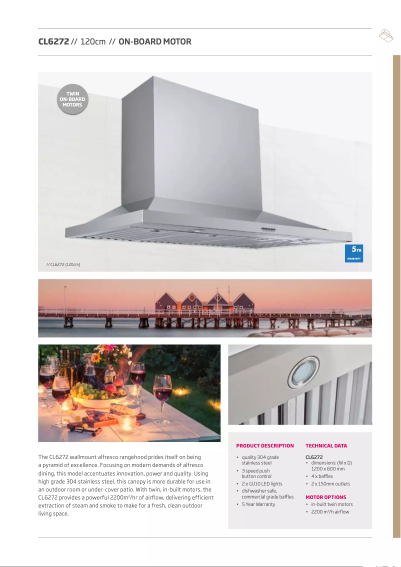 First page image of the manual for CL6272