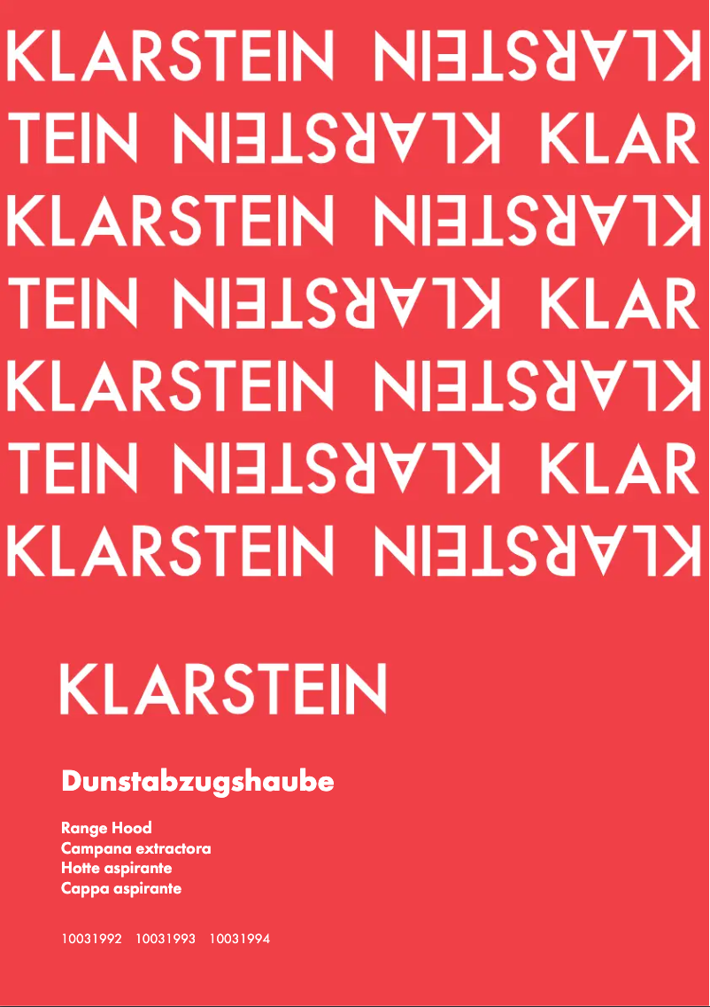 First page image of the manual for 10031993