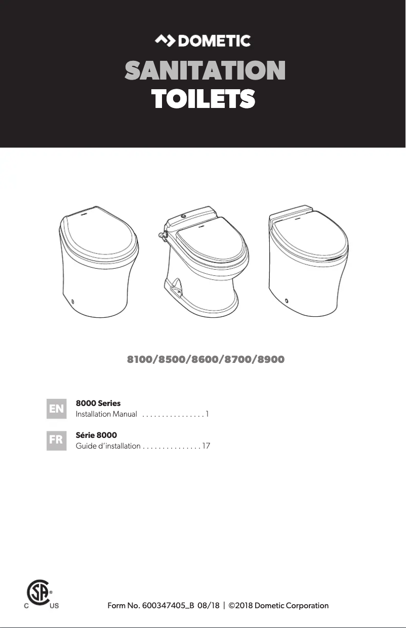 Image de la première page du manuel de l'appareil MasterFlush 8743