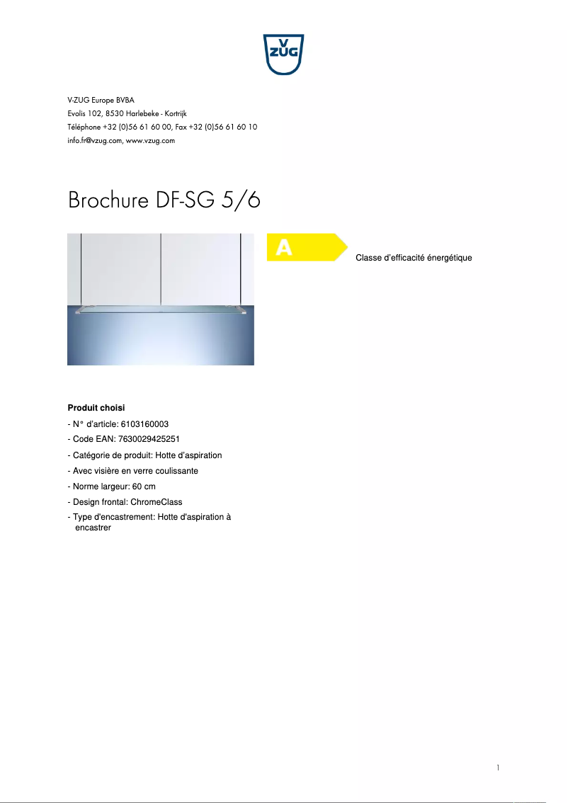First page image of the manual for DF-SG 5/6