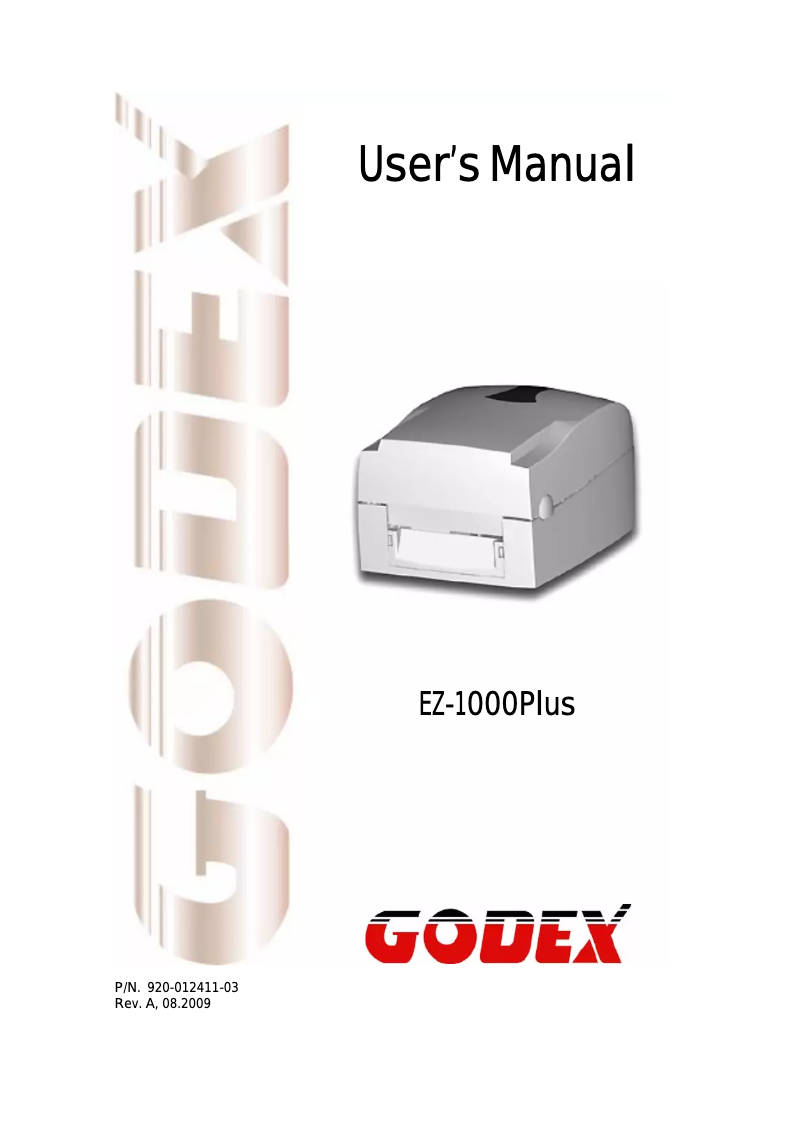 Page 1 of the manual User Manual C.Itoh EZ-1100 plus