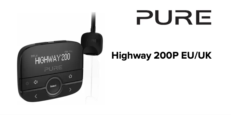 Page 1 of the manual User Manual Pure Highway 200P