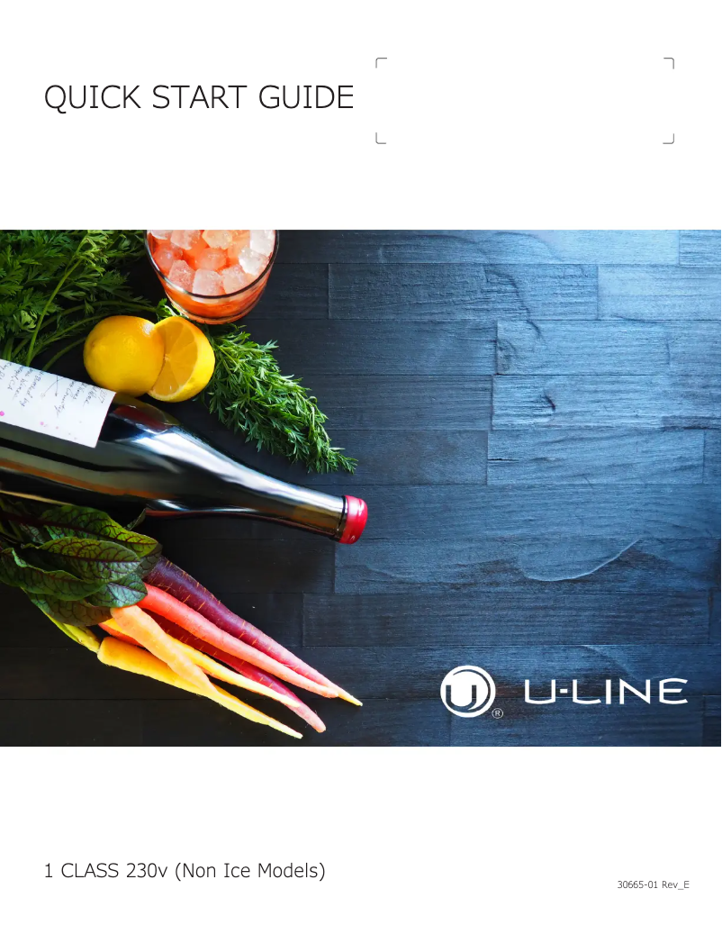 Page 1 of the manual User Manual U-Line HWC024