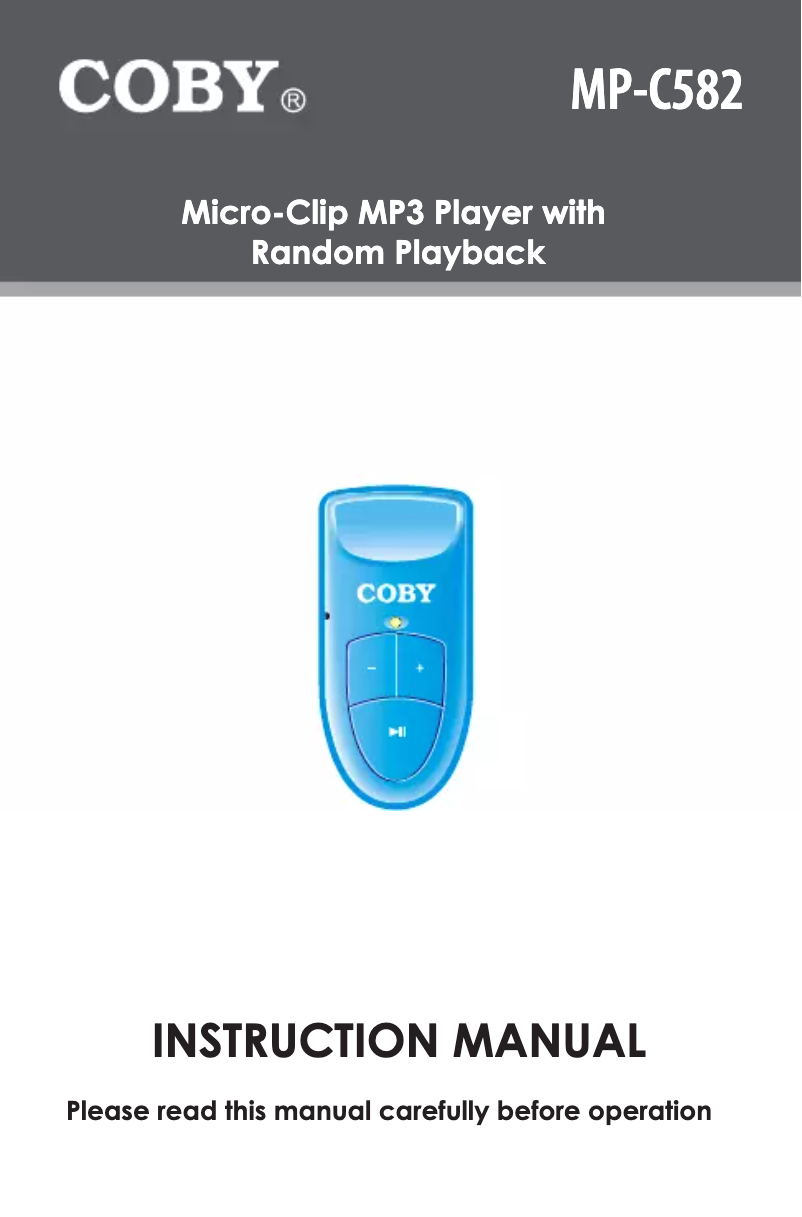 First page image of the manual for MP-C582