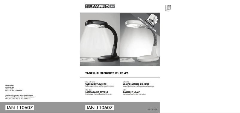 First page image of the manual for IAN 110607