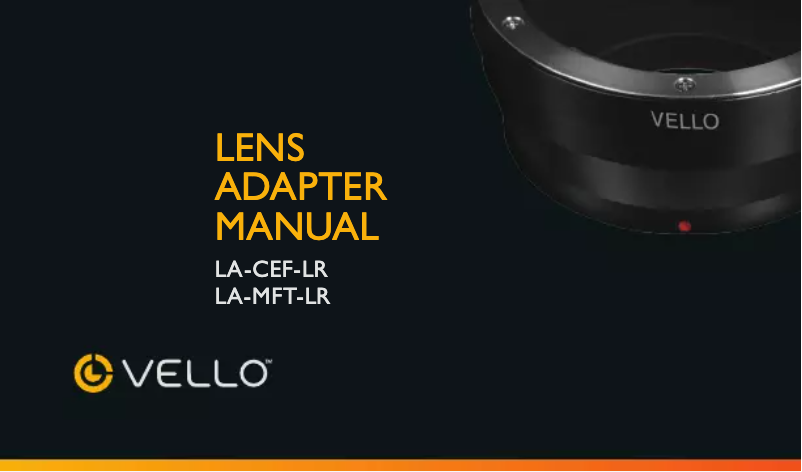 Page 1 of the manual User Manual Vello LA-MFT-LR