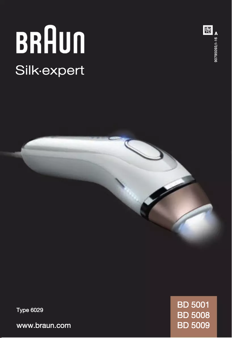 Page 1 of the manual User Manual Braun Silk-Expert BD 5001