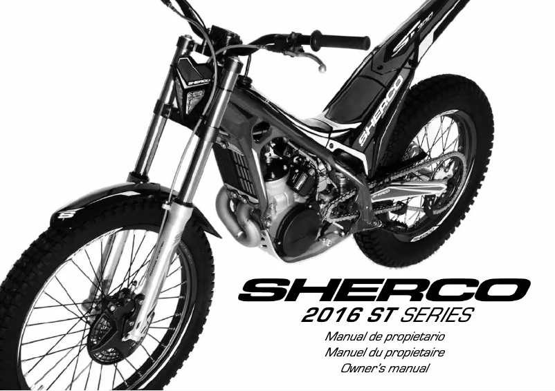 First page image of the manual for ST 125 (2016)