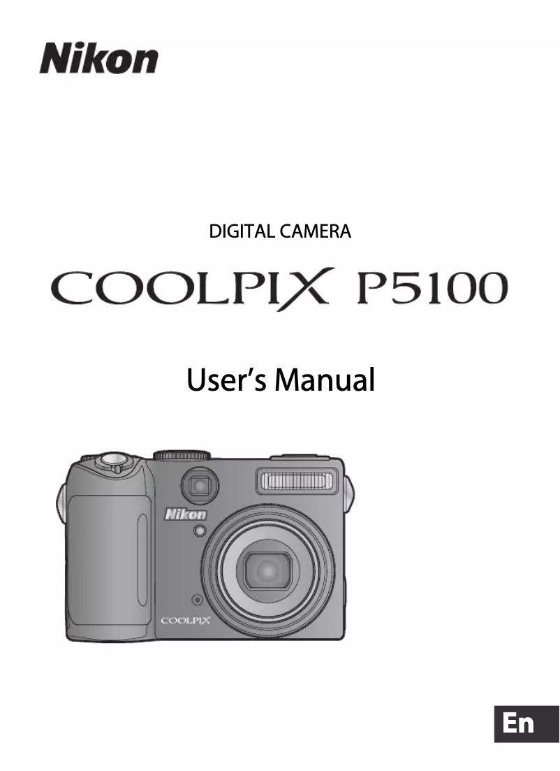 Page 1 of the manual User Manual Nikon Coolpix P5100