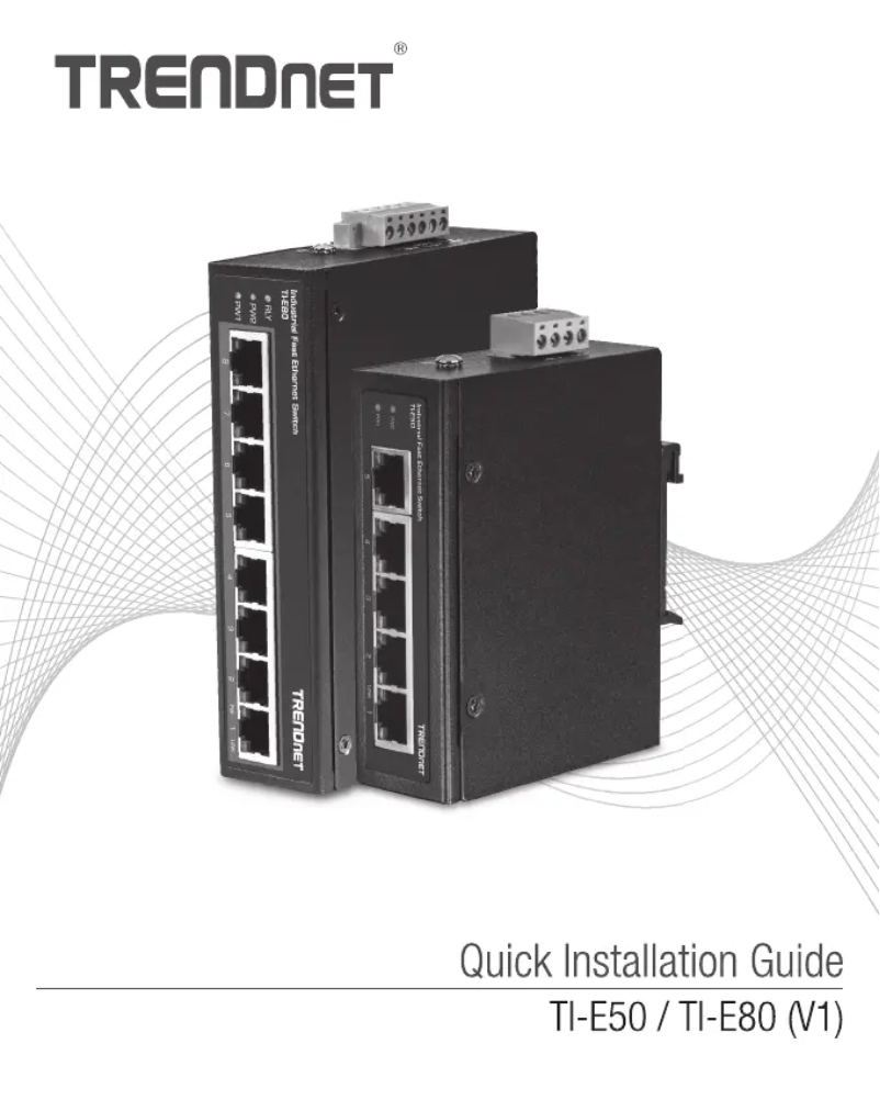 First page image of the manual for TI-ELC50