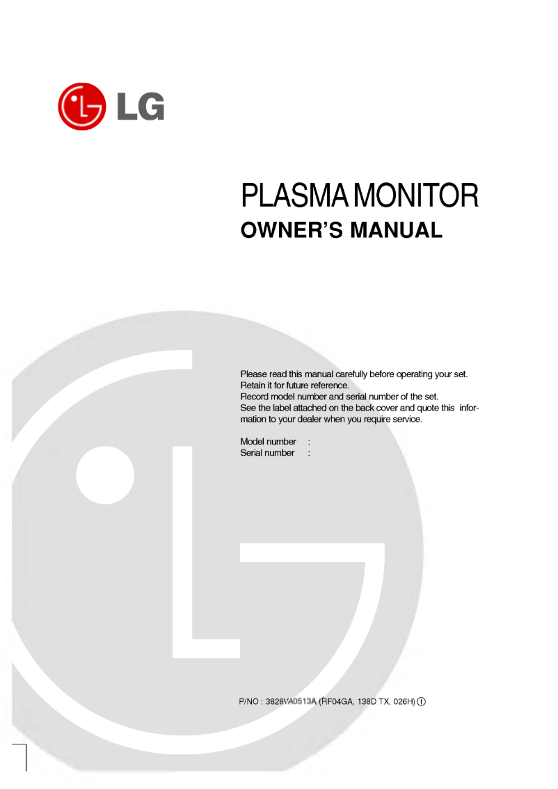 First page image of the manual for MT-50PM10