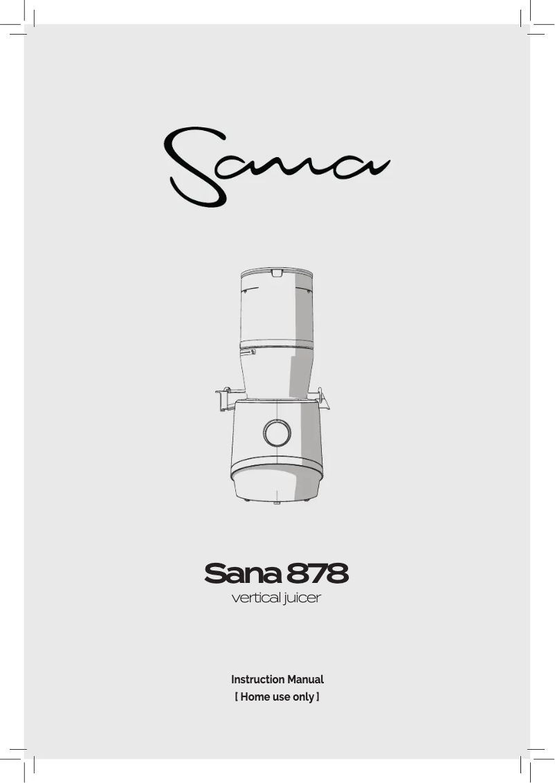 First page image of the manual for 878